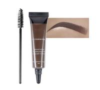 Suave tinte de cejas, duradero, natural, marrón claro, secado rápido, no mancha, gel de cejas suave para pieles sensibles