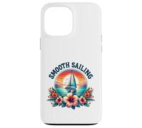Suave Vela Vacaciones de Verano Velero Amante del Barco Carcasa para iPhone 13 Pro MAX