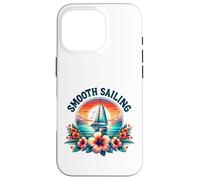 Suave Vela Vacaciones de Verano Velero Amante del Barco Carcasa para iPhone 16 Pro