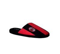 Suave y cómoda pantufla oficial AC Milan para hombre, suela antideslizante, regular fit, en tejido de gabardina de algodón, lavable en agua fría, idea de regalo