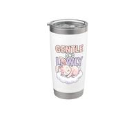 Suave y humilde Christian Bunny Lover Humor basado en la fe Vaso térmico de acero inoxidable de doble pared