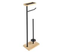 Suavidad Interior DEROUL Papel WC, Negro, H 65,5 x 24,7 x 15 CM