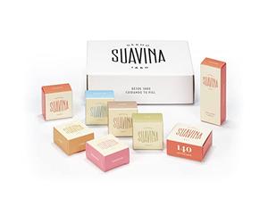 SUAVINA - Balsamos Labiales Hidratantes Original - Olea - Prunus - Helianthus - Citrus - Pediatrico para Cualquier Situación - Pack Balsamos Hidratantes para Labios de 7 x 10 ml y 1 x 12 ml