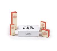 SUAVINA - Labial Hidratante Tubo 12 ml + 2 Hidratantes de Labios Tarro 10 ml y 15 ml + Crema de Manos 40 ml + Jabon Natural Solido 60 ml - Pack Regalo Original de 5 Unidades