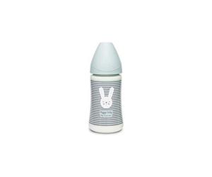 SUAVINEX 306689 Biberón de Poliamida con Tetina Redonda de Silicona 3 Posiciones, Hygge Color Verde - 270 ml - 100 g