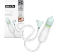 Suavinex, Aspirador Nasal Bebé, Saca Mocos Bebés, Alivia la Mucosidad del Bebé, con 2 Boquillas Anatómicas y Cajita Higiénica, con Esponja Desechable + Recambio, Lavado Nasal Seguro y Cómodo, +0 Meses