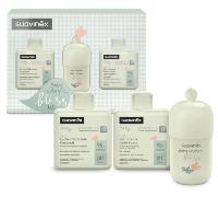 Suavinex, Pack Baby Cologne Bliss + Gel Crema Baño Suave, 300 ml + Leche Hidratante Corporal, 300 ml. Aroma Suave y Delicado, Apto Recién Nacido y Pieles Sensibles, Set Canastilla, Formato Regalo
