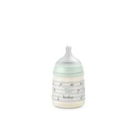Suavinex, Biberón Anticólico de 150 ml con Tetina Fisiológica SX Pro de Silicona, de Flujo Lento (S) para Leche Materna y Artificial o Agua, Bebés +0 Meses y Recién Nacidos, Birdies Verde