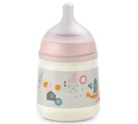 Suavinex Biberón 150 ml Con Tetina Fisiológica SX Pro de Silicona, Válvula Anticólico, Flujo Lento (S) Para Bebés +0 Meses - Walk Rosa
