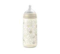 Suavinex, Biberón con Tetina SX Pro Flujo Denso (L), 360 ml, Birdies Beige