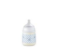 Suavinex, Biberón de 150 ml con Tetina Fisiológica SX Pro de Silicona con Válvula Anticólico, Flujo Lento (S) para Leche Materna y Artificial o Agua, Bebés +0 Meses y Recién Nacidos, Wild&Free Azul