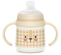 Suavinex Biberón de Aprendizaje Anti-Cólico Noche Lion Beige +6m 150 ml