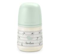 Suavinex Birdies Biberón Flujo Lento Verde +0m 150 ml