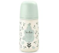 Suavinex, Biberón con Tetina SX Pro Flujo Medio (M), 270 ml, Birdies Verde | Anticólicos, Tetina Fisiológica de Silicona, para Líquidos Densidad Media, Leche, Zumos o Agua, de Boca Ancha, Bebés +3 Meses
