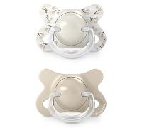 Suavinex Birdies Chupete Mini Tetina Fisiológica Silicona SX Pro Beige -2-2m 2 uds