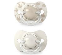 Suavinex Birdies Chupete Tetina Fisiológica Silicona SX Pro Beige 6-18m 2 uds