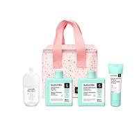 Suavinex, Bolsa térmica para bebé Nevera Infantil con Kit Cosmético. Incluye: Colonia Baby Cologne 100ml + Gel Champú Syndet 300ml + Loción Hidratante 300ml + Pomada Pañal, Coral