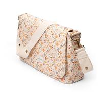 Suavinex, Bolso Maternidad Bandolera, Bolso Carro Bebé de Gran Capacidad, Asas Ajustables al Carrito, Solapa y Cierre de Cremallera, Impermeable, con Bolsillos Interiores, Floral