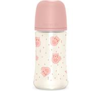 Suavinéx Bonhomia Biberón Premium de poliamida con tetina de silicona 270mL Pink M