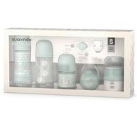 Suavinex Bonhomia Set Biberones + Chupete 0-6m + Dosificador + Portachupetes + Broche Verde