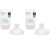 Suavinex, Boquilla de Recambio para Tazas y Vasos de Aprendizaje, Silicona Arenada, Suave y Blandita, Antiderrame, Tetina SX Pro con Válvula Anticólico, Compatible con Biberones, para Bebés +6 Meses