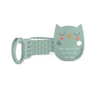 Suavinex, Broche Pinza con Cinta. Chupetero. Cadena para chupete con cinta textil, con diseño a dos caras. +0 Meses. Bonhomia, Verde