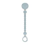 Suavinex, Broche Pinza de Silicona, Chupetero con Cadena de Silicona de una Única Pieza, +0 Meses, Colour Essence, Azul