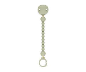 Suavinex, Broche Pinza de Silicona, Chupetero con Cadena de Silicona de una Única Pieza, +0 Meses, Colour Essence, Verde