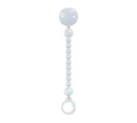 Suavinex, Broche Pinza de Silicona, Chupetero con Cadena de Silicona de una Única Pieza, +0 Meses, Flexible y de Tacto Agradable, Colour Essence, Ballad Blue