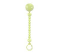Suavinex, Broche Pinza de Silicona, Chupetero con Cadena de Silicona de una Única Pieza, +0 Meses, Flexible y de Tacto Agradable, Colour Essence, Lime