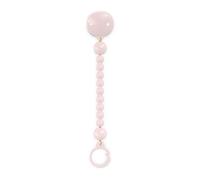 Suavinex, Broche Pinza de Silicona, Chupetero con Cadena de Silicona de una Única Pieza, +0 Meses, Flexible y de Tacto Agradable, Colour Essence, Rosewater
