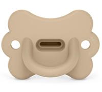 Suavinex, Chupete Todo Silicona, para Bebés 6/18 Meses, con Tetina Fisiológica Sx Pro, Súper Blandito y Flexible, Ideal para Dormir, Respeta el Desarrollo Bucodental, Butterfly, Irish Cream