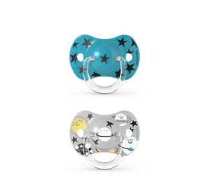 Suavinex Chupestes Prints Tetina Fisiológica SX Pro 6-18 Meses // Precio, Comprar n/a 2 Unidades (Colores Aleatorios)