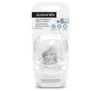 Suavinex Chupete Anatómico Silicona SX Pro Flow M+6m Pack de 2