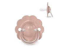 Suavinex, Chupete Bebés 0/6 Meses y Recién Nacidos, Tetina Fisiológica de Silicona SX Pro, Simétrica, Plana y Flexible, Respeta el Desarrollo Bucodental, Forma Redonda con Anilla, Wonder Rosa Liso