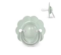 Suavinex, Chupete Bebés 0/6 Meses y Recién Nacidos, Tetina Fisiológica de Silicona SX Pro, Simétrica, Plana y Flexible, Respeta el Desarrollo Bucodental, Forma Redonda con Anilla, Wonder Verde Liso