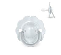 Suavinex, Chupete Bebés 0/6 Meses y Recién Nacidos, Tetina Fisiológica de Silicona SX Pro, Simétrica, Plana y Flexible, Respeta el Desarrollo Bucodental, Forma Redonda con Anilla, Wonder Azul Liso
