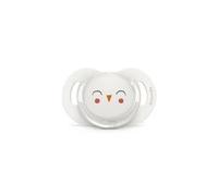 Suavinex - Chupete Bonhomia con tetina SX Pro 6-18 meses búho blanco