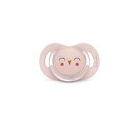 Suavinex - Chupete Bonhomia con tetina sx pro 6-18 meses búho rosa
