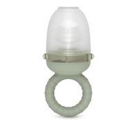 Suavinex, Chupete Fruta Bebé, Alimentador Antiahogo de Silicona Grado Alimentario, con Tapa, Fácil de Limpiar, Apto Lavavajillas, Apto Congelador, Alivia las Encías, Ideal BLW, +6 Meses, Verde