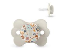 Suavinex, Chupete para Bebés 0/6 Meses, Chupete con Tetina Fisiológica de Silicona SX Pro, Tetina Simétrica, Plana y Flexible, para Recién Nacido, Respeta el Desarrollo Bucodental, Wonderland Beige