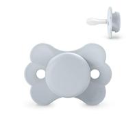 Suavinex, Chupete para Bebés 0/6 Meses, con Tetina Fisiológica de Silicona SX Pro, Tetina Simétrica, Plana y Flexible, para Recién Nacido, Respeta el Desarrollo Bucodental, Wonderland Azul Liso