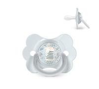 Suavinex, Chupete para Bebés 0/6 Meses y Recién Nacidos, con Tetina Fisiológica de Silicona SX Pro, Simétrica, Plana y Flexible, Respeta el Desarrollo Bucodental, con Anilla, Wonder Azul