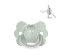 Suavinex, Chupete para Bebés 0/6 Meses y Recién Nacidos, con Tetina Fisiológica de Silicona SX Pro, Simétrica, Plana y Flexible, Respeta el Desarrollo Bucodental, con Anilla, Wonder Verde Liso