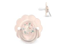 Suavinex, Chupete para Bebés 0/6 Meses y Recién Nacidos, Tetina Fisiológica de Silicona SX Pro, Simétrica, Plana y Flexible, Respeta el Desarrollo Bucodental, Forma Redonda con Anilla, Wonder Rosa