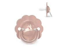 Suavinex, Chupete para Bebés 0/6 Meses y Recién Nacidos, Tetina Fisiológica de Silicona SX Pro, Simétrica, Plana y Flexible, Respeta el Desarrollo Bucodental, Forma Redonda con Anilla, Wonder Rosa