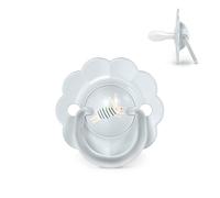 Suavinex, Chupete para Bebés 0/6 Meses y Recién Nacidos, Tetina Fisiológica de Silicona SX Pro, Simétrica, Plana y Flexible, Respeta el Desarrollo Bucodental, Forma Redonda con Anilla, Wonder Azul