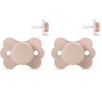 Suavinex, Chupete para Bebés 6/18 Meses, con Tetina Fisiológica de Silicona SX Pro, Tetina Simétrica, Plana y Flexible, Respeta el Desarrollo Bucodental, Evita Rozaduras, Wonderland Rosa Liso