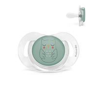 Suavinex, Chupete para Bebés de 0-6 Meses. Chupete con Tetina Fisiológica de Silicona SX Pro. Tetina más Plana y Flexible. Bonhomia, Verde