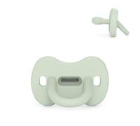 Suavinex, Chupete Todo Silicona, Bebés Recien Nacidos, -2/2 Meses, Verde | Talla Especial Mini, Tetina Fisiológica SX Pro, Simétrica, Plana y Flexible, Respeta el Desarrollo Bucodental, Súper Blandito